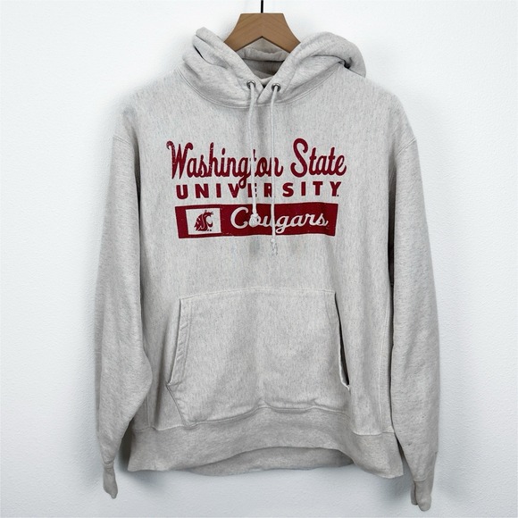 Champion Other - Vtg Champion Reverse Weave Hoodie Mens L WSU Washington State University Cougars